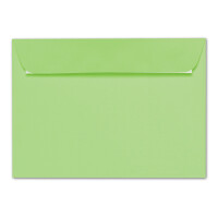 ARTOZ 50x Briefumschläge DIN C5 Grün (Birkengrün) - 229 x 162 mm Kuvert ohne Fenster - Umschläge selbstklebend haftklebend - Serie Artoz 1001