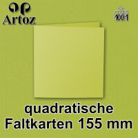 ARTOZ 25x Faltkarten quadratisch - Limette (Grün) - 155