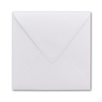 100x Briefumschläge Quadratisch 160 x 160 mm - Weiss - 