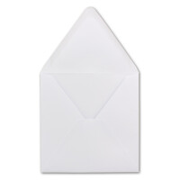 100x Briefumschläge Quadratisch 160 x 160 mm - Weiss - 