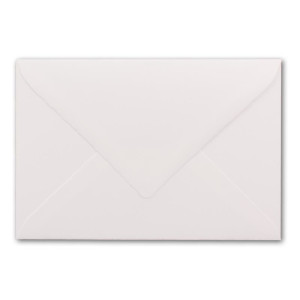 25 Brief-Umschläge mit Wellenschnitt - Hoch-Weiß - DIN C5 - 16,2 x 22,9 cm - 120 gr - mit wellenförmigen Rändern - Nassklebung - FarbenFroh by GUSTAV NEUSER