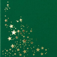 50x Weihnachts-Briefumschläge - DIN C5 - mit Gold-Metal