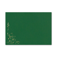 50x Weihnachts-Briefumschläge - DIN C5 - mit Gold-Metal