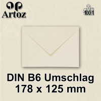 ARTOZ 10x DIN C4 Umschläge mit Haftklebung - ungefüttert 324 x 229 mm Chamois (Creme) Briefumschläge ohne Fenster - Serie 1001