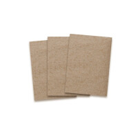 Kraftpapier-Karten in Braun - 25 Stück - bedruckbare Po