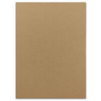 100 DIN A4 Bastelkarton - Kraftpapier (Braun) - 300 g/m&sup2