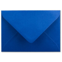 200 Brief-Umschläge - Royalblau / Königs-Blau - DIN C6 - 114 x 162 mm - Kuverts mit Nassklebung ohne Fenster für Gruß-Karten & Einladungen - Serie FarbenFroh