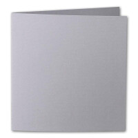 ARTOZ 25x Faltkarten quadratisch - Graphit (Grau) - 155 x 15