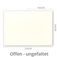 10x Faltkarten Set mit Briefumschlägen DIN A6 / C6 - Na