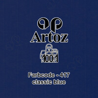ARTOZ 25x Faltkarten quadratisch - Classic Blue (Blau) - 155