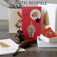 ARTOZ 25x DIN A6 Faltkarten - Taupe (Braun) - 105 x 148 mm K