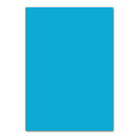 100 DIN A4 Papierbogen Planobogen - Azurblau (Blau) - 160 g/