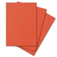 ARTOZ 50x Briefpapier - Hummerrot DIN A4 297 x 210 mm - Edle Egoutteur-Rippung – Hochwertiges Designpapier Urkundenpapier