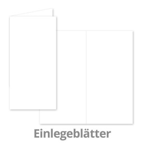 50x Faltkarten SET mit Brief-Umschlägen und Einlege-Blätter - Royalblau (Blau) - DIN Lang - 10,5 x 21 cm - FarbenFroh by GUSTAV NEUSER