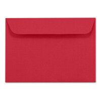 ARTOZ 50x Briefumschläge DIN C5 Rot - 229 x 162 mm Kuve
