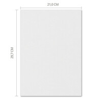 ARTOZ 25x Bastelpapier - Blütenweiß - DIN A4 297 