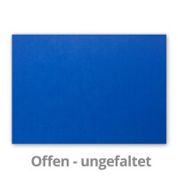DIN A5 Faltkarten - Royal-blau 50 Stück - Einladungskarten - Menükarten - Kirchenheft - Blanko - 14,8 x 21 cm Marke: NEUSER FarbenFroh