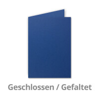 50x Faltkarten SET DIN A6/C6 mit Brief-Umschlägen in Du