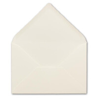 100 Brief-Umschläge mit Wellenschnitt - Natur-Weiß - DIN C5 - 16,2 x 22,9 cm - 120 gr - mit wellenförmigen Rändern - Nassklebung - FarbenFroh by GUSTAV NEUSER