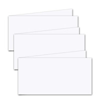 50x faltbares Einlege-Papier für DIN Lang Doppelkarten 