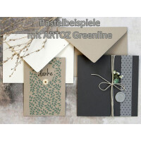 ARTOZ 25x Doppelkarten DIN A5 - Farbe: birch (weiß / c