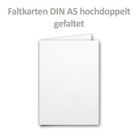ARTOZ 25x Doppelkarten DIN A5 - Farbe: birch (weiß / c