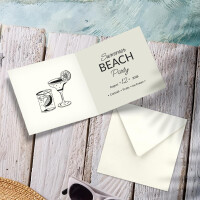 25x Quadratisches Falt-Karten-Set - 15 x 15 cm - mit Brief-U