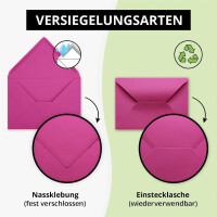 Briefumschläge in Amarena - 50 Stück - DIN C5 Kuve