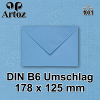 ARTOZ 10x DIN C4 Umschläge mit Haftklebung - ungefüttert 324 x 229 mm Marienblau (Blau) Briefumschläge ohne Fenster - Serie 1001