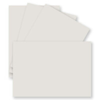 100 Einzel-Karten DIN A6 - 10,5 x 14,8 cm - 240 g/m² - Hell-Grau - Tonkarton - Bastelpapier - Bastelkarton- Bastel-karten - blanko Postkarten