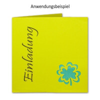 50x farbig gemischte Faltkarten - quadratisch - 15 x 15 cm -