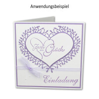 50x farbig gemischte Faltkarten - quadratisch - 15 x 15 cm -