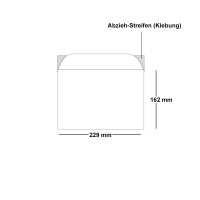 ARTOZ 25x Briefumschläge DIN C5 Grau (Graphit) - 229 x 