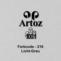 ARTOZ 50x quadratische Briefumschläge lichtgrau (Grau) 