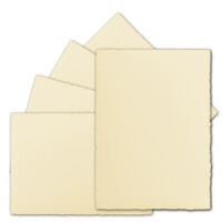 25 Stück ca. B6 Vintage Karten, Büttenpapier, 113 