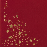 50x Weihnachts-Briefumschläge - DIN C5 - mit Gold-Metal