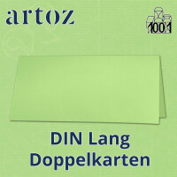 ARTOZ 50x DIN Lang Faltkarten - Grün (Birkengrün) 