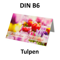 Glückwunschkarte 10 Set mit Umschlägen Lila - Dank