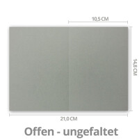 Faltkarten SET mit Brief-Umschlägen DIN A6 / C6 in Grap