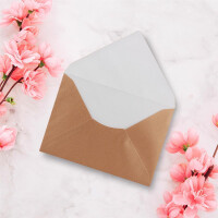 100x Briefumschläge B6 - 17,6 x 12,5 cm - Kupfer - Nass