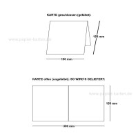 Quadratische Falt-Karten 15 x 15 cm - Naturweiss - 50 Stück - formstabil - für Drucker geeignet - für Grußkarten, Einladungen & mehr