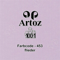 ARTOZ 50x DIN B6 Faltkarten - Flieder (Lila) gerippt 120 x 1