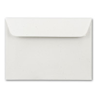 ARTOZ 50 x Briefumschläge DIN C6 - Farbe: birch (weiß / cremeweiss) - 11,4 x 16,2 cm - mit Haftklebung und Abziehstreifen - Serie Greenline