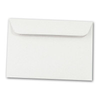ARTOZ 50 x Briefumschläge DIN C6 - Farbe: birch (weiß / cremeweiss) - 11,4 x 16,2 cm - mit Haftklebung und Abziehstreifen - Serie Greenline