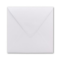 Briefumschläge Quadratisch 150 x 150 mm - Hochweiß - 100 Stück - 120 g/m² - 15 x 15 cm - Für ganz besondere Anlässe - Nassklebung