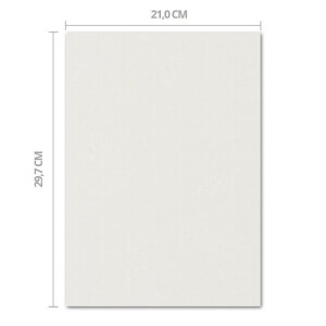 ARTOZ 25x Bastelpapier - Ivory-Elfenbein - DIN A4 297 x 210 mm - 220 Gramm pro m² - Edle Egoutteur-Rippung - Hochwertiges Designpapier Urkundenpapier Bastelkarton
