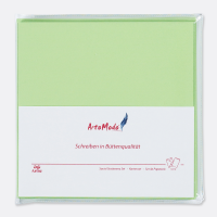 Artoz SET quadratisch Farbe: Birkengrün 10x Klappkarten 10x Briefumschläge Serie Artoz 1001 im SET ArtoModo Format: 160 x 160 mm