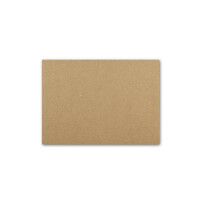 25x Vintage Kraftpapier Falt-Karten DIN A6 - 105 x 148 mm - Naturbraun - Recycling - 350 gr blanko Klapp-Karten - Gustav NEUSER