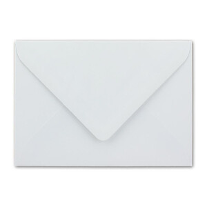 50 Briefumschläge in Weiss mit weißem Innenfutter - Kuverts in DIN B6 Format  - 12,5 x 17,6 cm - Seidenfutter - Nassklebung