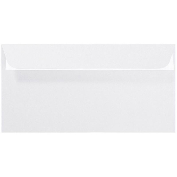 50x Artoz Perle - DIN Lang (DIN C6/5) - Briefumschläge 120 g/m² - Weiss - glänzend - mit Haftklebung - ohne Fenster